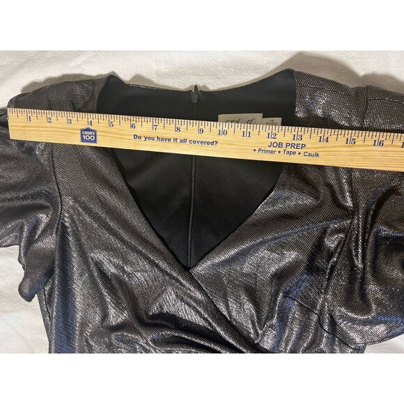 Eliza J Metallic Black Maxi Dress - Picture 10 of 16